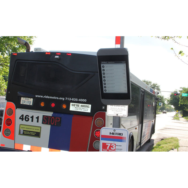 Bus Stop Solar Powered E-Ink Sign
